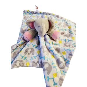 BABY DODO Plush Security Blanket Elephant Lovey Lovie Grey Nursery Shower Gift